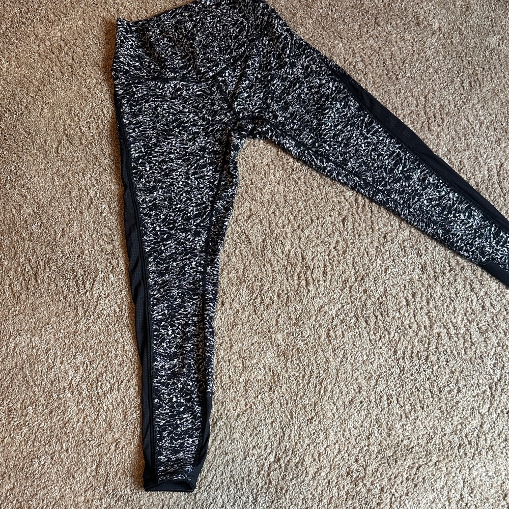 lululemon athletica Black and White Leggings